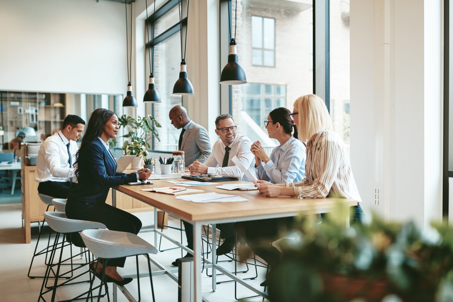 Diverse business team